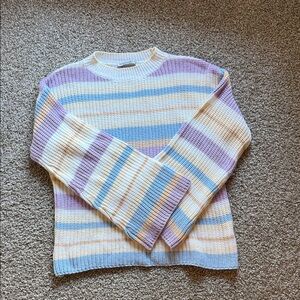Pastel Striped Women's Sweater